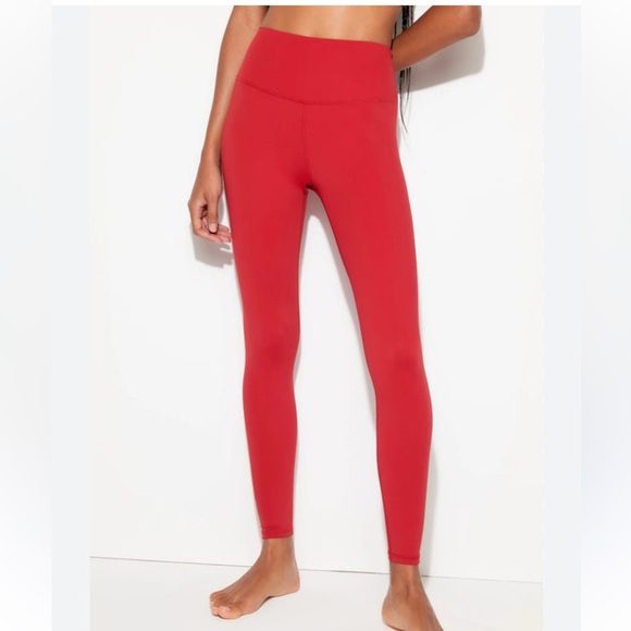 New with tags Spiritual Gangster Zen Ribbed High Waist red orange Legging xs/s - Picture 5 of 5